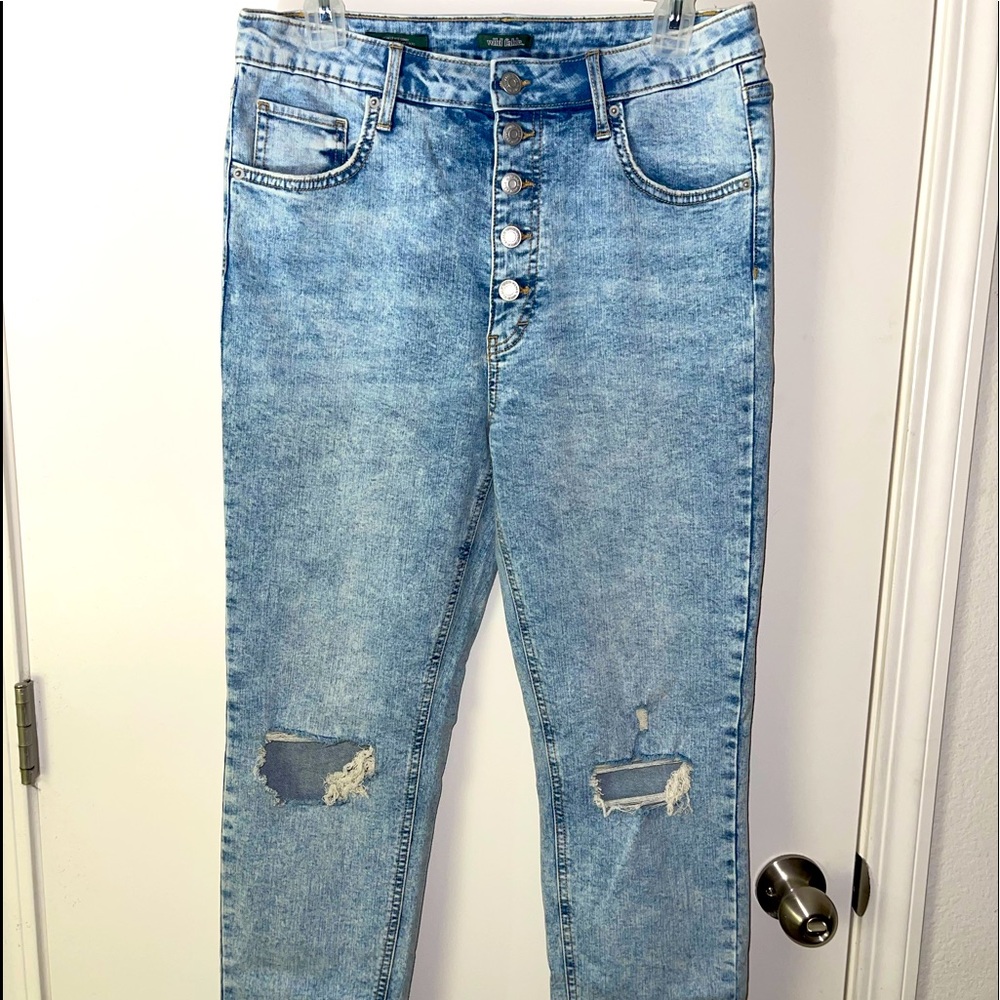 High waisted skinny jeans light wash from target size 12